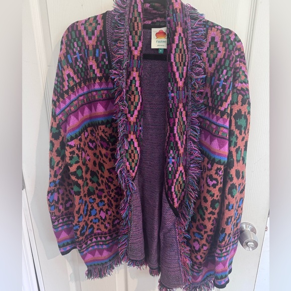 FARM RIO Ainika Tapestry Cardigan Sz M - Picture 2 of 7
